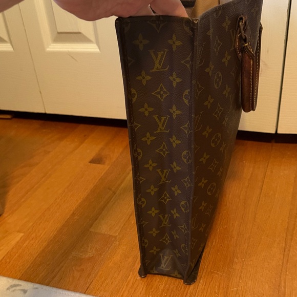 LOUIS VUITTON Monogram SAC PLAT Bag Vintage - Picture 4 of 16